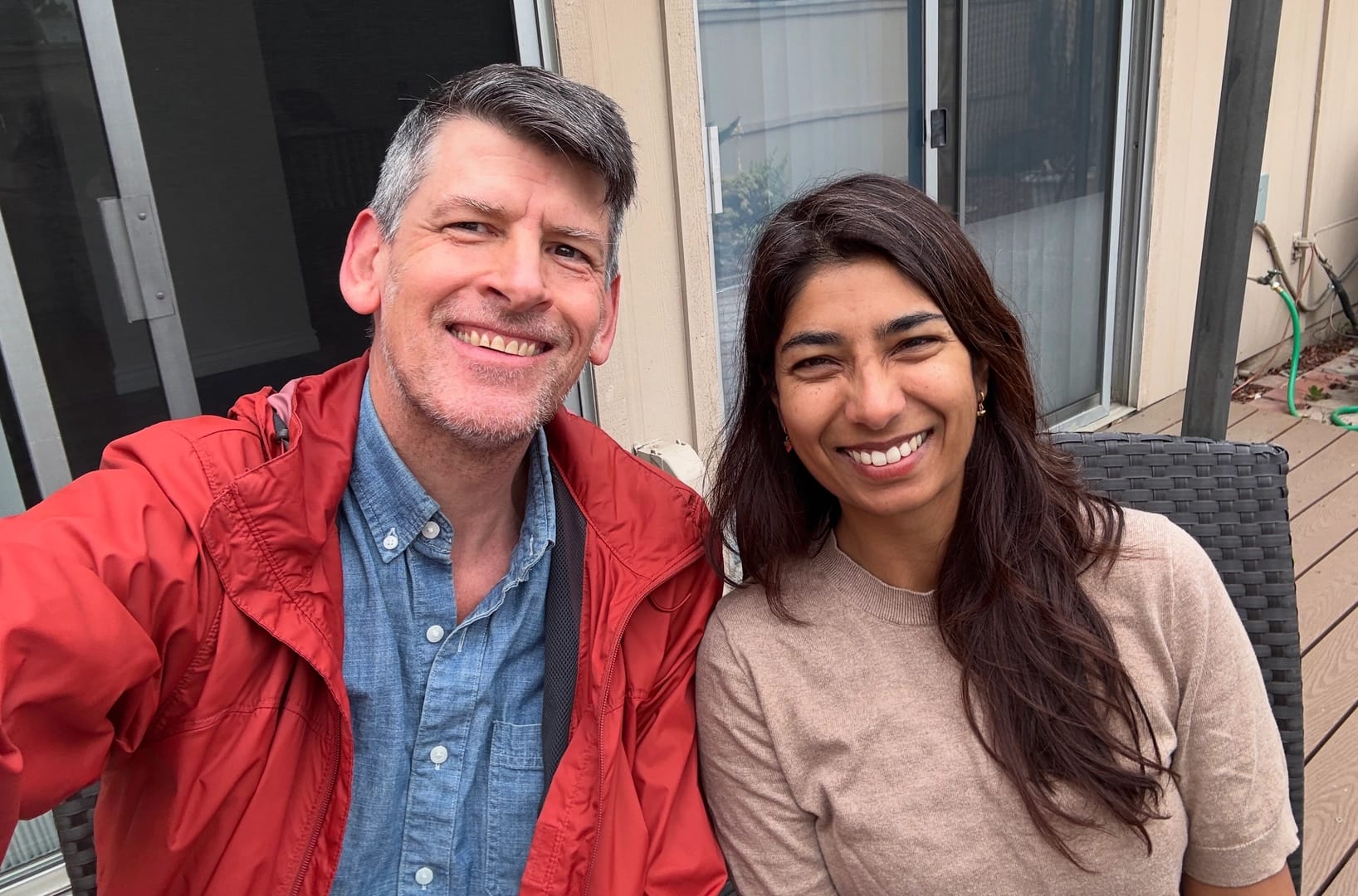 John Rabe and Juhi Bansal selfie